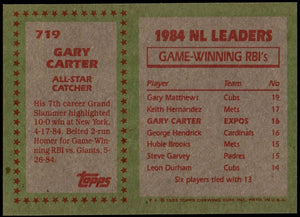 Gary Carter 1985 Topps All-Star Series Mint Card #719