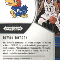 Devon Dotson 2020 2021 Panini Draft Picks Silver Series Mint Rookie Card #72