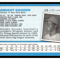 Dwight Gooden 1987 Topps Kay-Bee Superstars of Baseball Series Mint Card #13