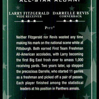 Larry Fitzgerald and Darrelle Revis 2009 Bowman Draft All-Star Alumni Combos Series Mint Card #10