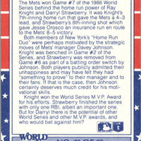 Darryl Strawberry 1987 Fleer World Series Mint Card #11