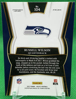 Russell Wilson 2017 Panini Select Premier Level Silver Prizm Series Mint Card #104
