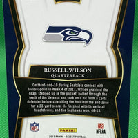 Russell Wilson 2017 Panini Select Premier Level Silver Prizm Series Mint Card #104