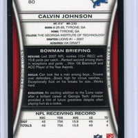 Calvin Johnson 2008 Bowman Gold Series Mint Card #80