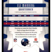 Eli Manning 2008 Leaf Limited Series Mint Card #65