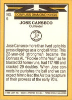 Jose Canseco 1986 Donruss Diamond Kings Series Mint Card #6
