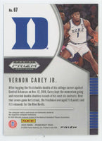 Vernon Carey Jr. 2020 2021 Panini Draft Picks Silver Series Mint Rookie Card #67
