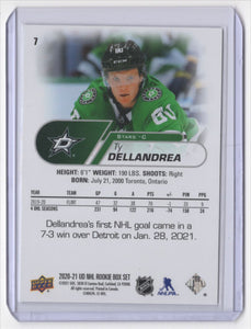Ty Dellandrea 2020 2021 Upper Deck NHL Star Rookies Card #7