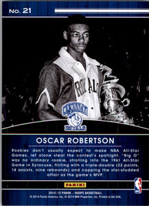 Oscar Robertson 2014 2015 Hoops High Honors Series Mint Card #21