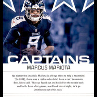 Marcus Mariota 2019 Score Captains Series Mint Card #C-29