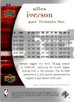 Allen Iverson 2005 2006 SP Authentic Series Mint Card #64
