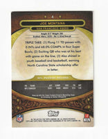 Joe Montana 2013 Topps Triple Threads Series Mint Card #4
