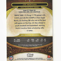 Joe Montana 2013 Topps Triple Threads Series Mint Card #4