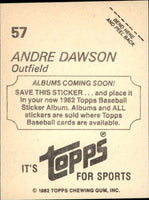 Andre Dawson 1982 Topps Sticker Series Mint Card #57
