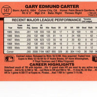 Gary Carter 1990 Donruss Series Mint Card #147