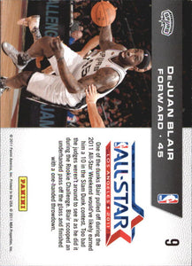 DeJuan Blair 2010 2011 Panini Season Update Rookie Challenge All-Star Series Mint Card #9