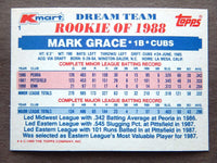 Mark Grace 1989 Topps Kmart Dream Team Series Mint Card #1
