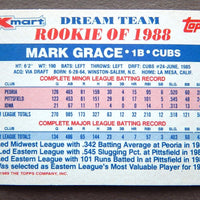 Mark Grace 1989 Topps Kmart Dream Team Series Mint Card #1