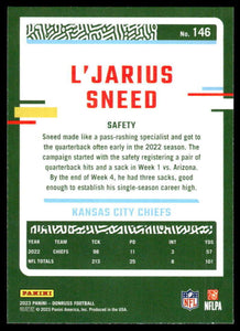 L'Jarius Sneed 2023 Donruss Series Mint Card #146