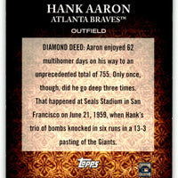 Hank Aaron 2011 Topps Diamond Anniversary Series Mint Card #HTA-1