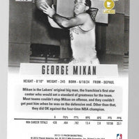 George Mikan 2012 2013 Panini Prizm Series Mint Card #173  First Year Of Prizm