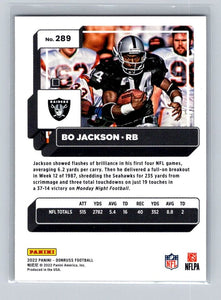 Bo Jackson 2022 Panini Donruss Series Mint Card #289