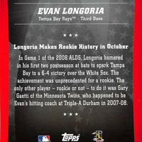 Evan Longoria 2010 Topps Peak Performance Series Mint Card #PP-49