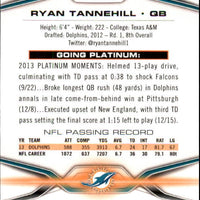 Ryan Tannehill 2014 Topps Platinum Series Mint Card #35