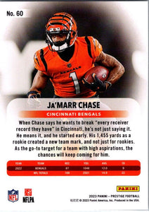 Ja'Marr Chase 2023 Panini Prestige Series Mint Card #60