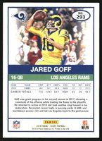 Jared Goff 2019 Panini Score SCORECARD Series Mint Card #293
