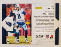 Marcus Mariota 2019 Score Signal Callers Series Mint Card #SC-28
