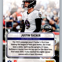 Justin Tucker 2023 Panini Prestige For the Record Xtra Points Series Mint Card #12