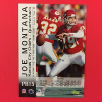 Joe Montana 1994 Pro Line Live Spotlight Series Mint Card #PB15
