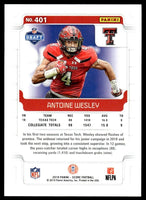 Antoine Wesley 2019 Score Gold Parallel Series Mint Rookie Card #401
