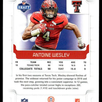 Antoine Wesley 2019 Score Gold Parallel Series Mint Rookie Card #401