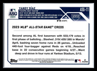 Yandy Diaz 2023 Topps Update All-Star Game Series Mint Card #ASG-11
