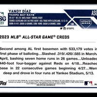 Yandy Diaz 2023 Topps Update All-Star Game Series Mint Card #ASG-11
