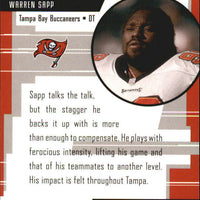 Warren Sapp 2000 Upper Deck Headline Heroes Series Mint Card #HH9