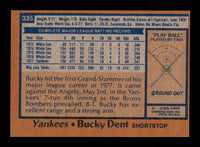 Bucky Dent 1978 Topps Series Mint Card #335
