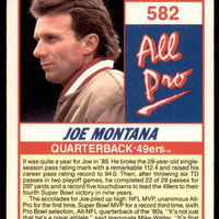 Joe Montana 1990 Score Series Mint Card #582