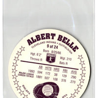 Albert Belle 1994 MSA King B Disc Series Mint Card #9