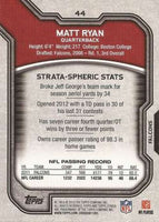 Matt Ryan 2012 Topps Strata Series Mint Rookie Card #44
