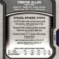 Dwayne Allen 2012 Topps Strata Series Mint Rookie Card #116