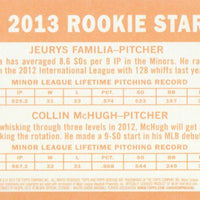 Jeurys Familia and Collin McHugh 2013 Topps Heritage Series Mint Rookie Card #398