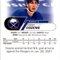 Dylan Cozens 2020 2021 Upper Deck NHL Star Rookies Card #14