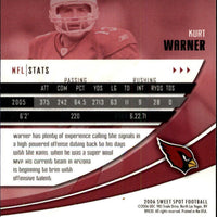 Kurt Warner 2006 Upper Deck Sweet Spot Mint Card #4