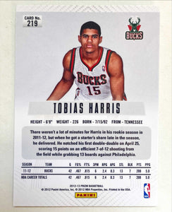 Tobias Harris 2012 2013 Panini Prizm Series Mint Rookie Card #219  First Year Of Prizm