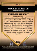 Mickey Mantle 2012 Topps Golden Greats Series Mint Card #GG31
