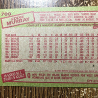 Eddie Murray 1985 Topps Series Mint Card #700