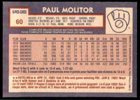 Paul Molitor 1984 O-Pee-Chee Series Mint Card #60
